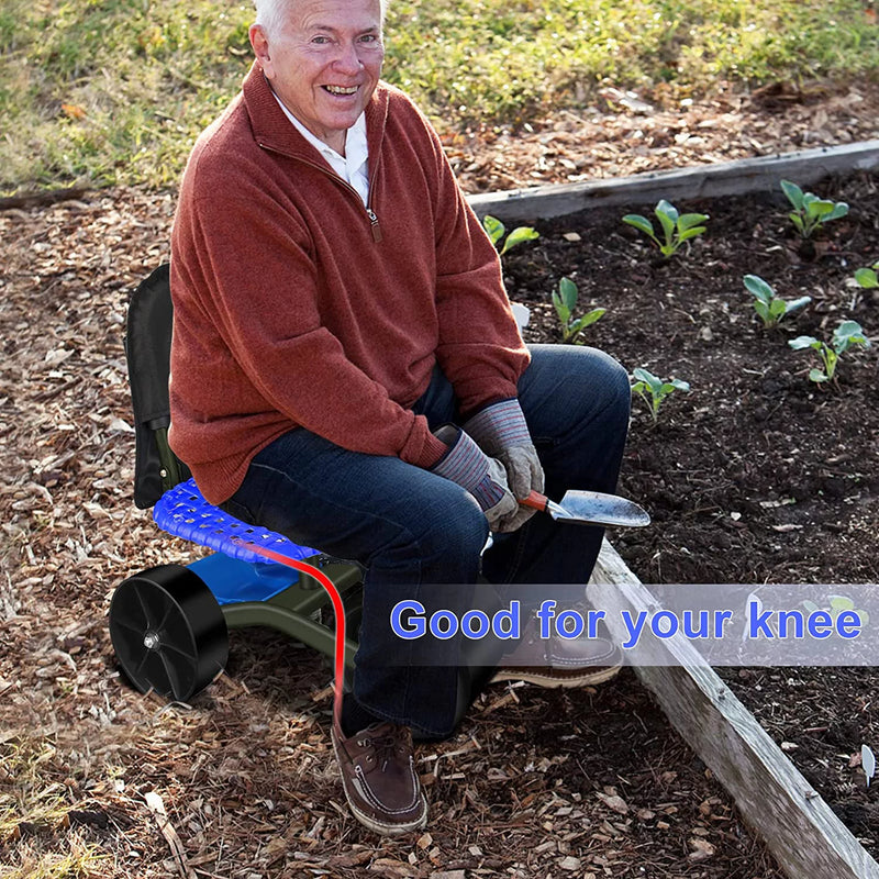 Garden Rolling Stool 360° Rotation