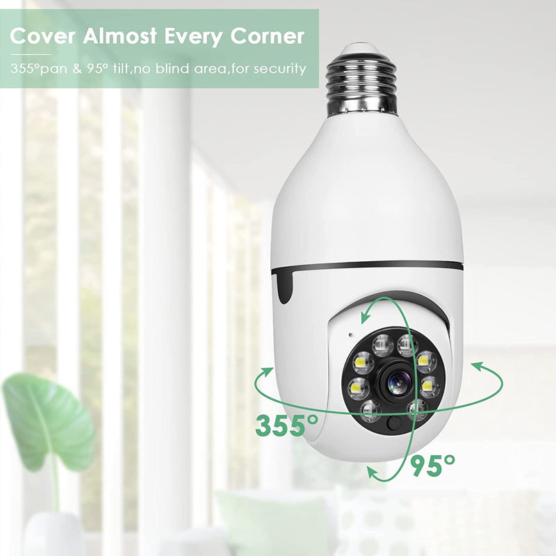 Light Bulb Security Wifi Camera 1080P