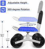 Garden Rolling Stool 360° Rotation