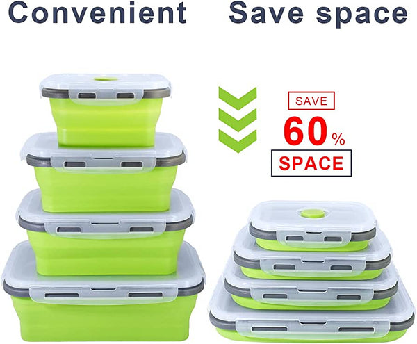 Eco-Friendly Collapsible Containers 4pc